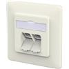 METZ CONNECT E-DAT C6A IDC - Barattolo a 2 porte, UP, bianco puro