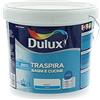 Dulux Pittura per Interni Traspirante per Forte Umidità e Vapore, Buon Profumo, Ottimo per Cucina e Bagno, 5 Litri, Bianco, 5L