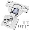 VEVOR PHS24501-40 40 Pack Parziale Sovrapposizione Porta Cucina, Apertura a 105 Gradi Angel Soft Close Cerniere per Armadio Incorniciato Tipo di Armadio, con Viti di Montaggio Argento