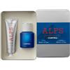 ALPS Lifestyle ALPS Cortina Metal Box Set Regalo Unisex - Eau de Parfum 50 ml + Crema Mani Profumata 50 ml - Fragranza Fresca Ispirata alle Alpi con Bergamotto, Limone, Cardamomo e Incenso