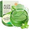 Ceboic 60 Pezzi Aloe Vera Patch Occhi, Collagene Hydrogel Patch Occhi per Occhiaie e Borse Sgonfia, Korean Maschera Occhi Antirughe, Rinfrescante Lenitivo Depuff Idratanti Eye Patch per Donna Uomo Skin Care