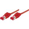 Tecline Cavo patch industriale S/FTP PiMF CAT.6A EIA/TIA Classe EA rosso cavo speciale r