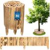 KOTARBAU® Staccionata in Legno per Giardino - 110 x 10 cm - Recinzione Giardino Esterno - Legno Bruciato - Steccato