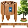 KOTARBAU® Staccionata in Legno per Giardino - 110 x 10 cm - Recinzione Giardino Esterno in Legno - Colore Rovere - Steccato