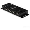 StarTech.com Hub adattatore seriale USB a DB9 RS232 a 4 porte - Guide DIN industriali e montabile a parete - Ritenzione della porta COM - Hub USB a DB9 RS232 (ICUSB2324I)