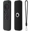 Hi Color Custodia protettiva in silicone per telecomando Apple TV Siri Remote di terza generazione, compatibile con Apple TV 4K di seconda generazione 2021, colore nero