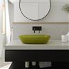 Parama Lavabo da appoggio in vetro trasparente 56x36x11 cm colore verde | Aurea