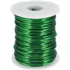 QUARKZMAN Filo in Alluminio Anodizzato 12 Gauge / 2mm per Creazione Gioielli, 102 Piedi Filo Flessibile E Pieghevole per Decorazioni Casa Giardinaggio Scultura, Verde
