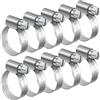 Bolatus Fascette stringitubo 16 - 25 mm, 10 pezzi infiniti in acciaio inox 304 regolabili, fascette stringitubo, fascette stringitubo antiruggine, per tubo della benzina, gasdotto, tubo dell'acqua