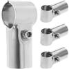 ZYWUOY 4 morsetti a T in acciaio inox per recinzioni in rete metallica, supporto per tubi strutturali, per serraggio di tubi di diametro entro 25 mm