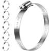 Bolatus Fascette tubo stringitubo 91-114 mm, 6 pezzi, in acciaio inox 304 regolabili, assortimento per tubi piscina, ventilazione e scarico