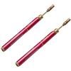 ZYWUOY Per saldatore a gas butano ricaricabile rosa, aerografo a matita, scioglie saldatura/argento/rame/stagno (2 pezzi)