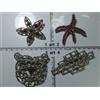 artigianale spilla metallo o strass smalto perle balia italy artigianale vintage brooch ce