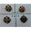 artigianale 1 spilla metallo o strass smalto perle italy artigianale vintage brooch b12