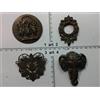 artigianale spilla metallo angelo elefante foglie italy artigianale vintage brooch b12