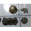 artigianale spilla metallo o strass smalto perle balia italy artigianale vintage brooch ce