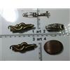 artigianali ferma capelli bimbe strass smalto perle italy artigianale vintage Hair pins