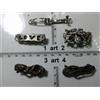 artigianali ferma capelli bimbe strass smalto perle italy artigianale vintage Hair pins