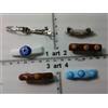 artigianali 1 fermacapelli vetro e murrine murano glass artigianale vintage clips hairh b99