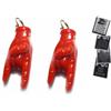 2pz corni 9 cm gobbo portachiavi totonno fortuna horn charms corno plastica