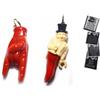 2pz corni 9cm gobbo mano portachiavi totonno fortuna horn charms corno plastica