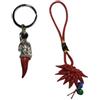 2 PORTACHIAVI Corni rossi mano horn charms gobbo scio' pulcinella Portafortuna