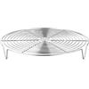 ZYWUOY Griglia da cucina in acciaio inox per cottura a vapore e raffreddamento, compatibile con pentole, padelle e wok (28 cm)