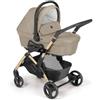 Cam Trio Fluido Easy 962 BEIGE Telaio Oro Carrozzina Passeggino Ovetto e Borsa