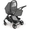 Cam Trio Fluido Easy 964 GRIGIO Telaio Grigio Carrozzina Passeggino Ovetto e Borsa