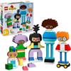 LEGO DUPLO Town Persone da Costruire con Grandi Emozioni - Gioco per Bambini e Bambine da 3 Anni per la Motricità Fine - Include 71 Mattoncini per Personalizzare 5 Personaggi - Idea regalo - 10423