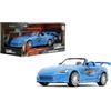 Jada Toys Fast & Furious 1:24 Honda S2000 (Mia's Blue Design) - Modellino di auto pressofuso, esterno dettagliato, replica autentica del film, giocattolo da collezione - Età 8+, blu