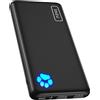 Power Bank INIU BI-B41 10000mAh 15W Ultra Slim USB-C IN OUT 3 Porte Nero NUOVO