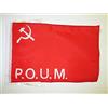 AZ FLAG Bandiera Partito Operaio Di Unificazione Marxista 45x30 cm - Bandierina Poum 30x45 cm Cordicelle