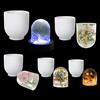 FineInno 5 Pezzi Stampi Resina Cilindrico Cylinder Resin Molds Stampo Silicone Grande Stampi Epossidica Gioielli per DIY Candela Decorazione Domestica Resina Lampada