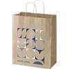 Sacchetto di carta da 80-90 g/m² con manici intrecciati, 25 x 15 x 32 cm Kraft personalizzate o neutre