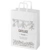Sacchetto di carta da 80-90 g/m² con manici piatti, 32 x 17 x 39 cm Kraft personalizzate o neutre