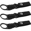 TopHomer Portabottiglie da esterno, con clip, per bottiglie d'acqua, portachiavi, cintura in nylon, per campeggio, escursioni all'aperto (nero)