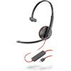 HP Poly Poly Blackwire C3210 USB-C - Serie 3200 - Cuffia auricolare