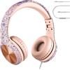 LilGadgets Cuffie LilGadgets Connect+ con microfono, cuffie over-ear per la scuola - Cuffie pieghevoli, Girl Power