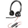 POLY Blackwire 3320 Microsoft Teams Certified USB-A Headset Auricolare Cablato A Padiglione Ufficio USB tipo A Nero