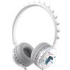 Eko, cuffie per bambini con cavo 3,5 mm Dino Edition, bianco