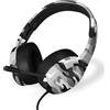 Qware Gaming Headset New Orleans Microfono flessibile e forte qualità del suono per i giocatori Bianco Camouflage