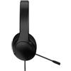 Qware Gaming Headset New Orleans Microfono flessibile e forte qualità del suono per i giocatori Nero