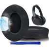 OEM Cuscinetti auricolari di ricambio per cuffie over-ear - Neri con schiuma fonoassorbente ad alta densità, cuscinetti e imbottiture di spessore maggiorato