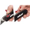 wolfcraft Cutter per tempo libero in alluminio con lama retrattile I 4124000 I Cutter a lame trapezoidali leggero ideale per il tempo libero