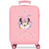 JOUMMA BAGS Minnie Happy To Be Me Trolley Abs 55 Cm 4 Ruote Rosa