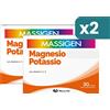 Massigen Magnesio Potassio Bipacco Integratore Salino 2x30 Bustine