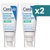 Cerave crema viso idratante anti-lucidità pelle grassa e mista 2x50ml