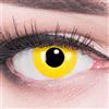Meralens Lenti a Contatto Colorate giallo Yellow - con porta lenti a contatto - ideali per Manga Anime Cosplay Halloween carnevale - Durata 1 Anno 1 Coppia (2 pezzi) senza correzione