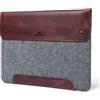 MegaGear Custodia in Vera Pelle e Pile Compatibile con MacBook Pro 16 e MacBook Air 15-15.5 (M5, M4, M3, M2, M1) - Modelli 2020-2026 - Bordeaux